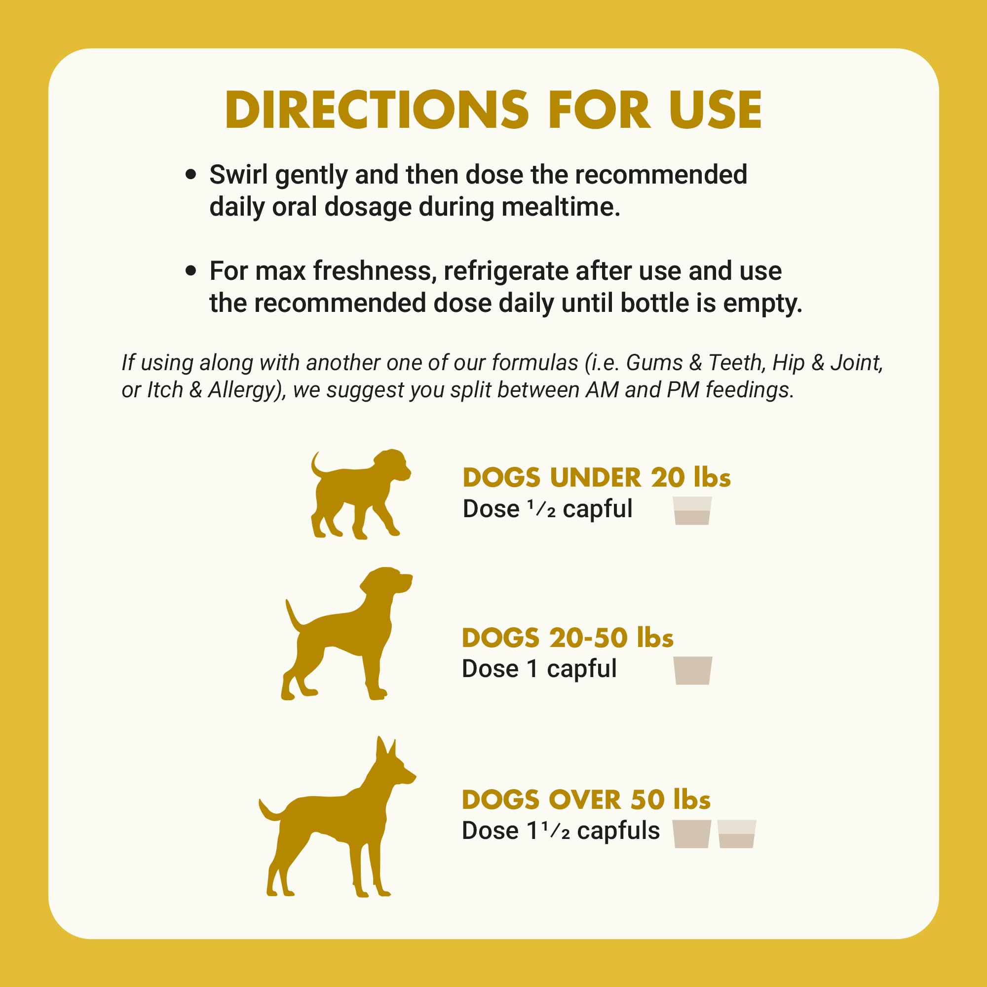 Liquid Vet unflavored option for sensitive or food-sensitive dogs