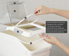 LISM hidden wheels enable easy movement of the containers.