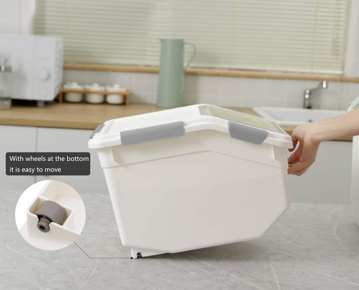 LISM unbreakable PP+PET material for durable, long-lasting storage.