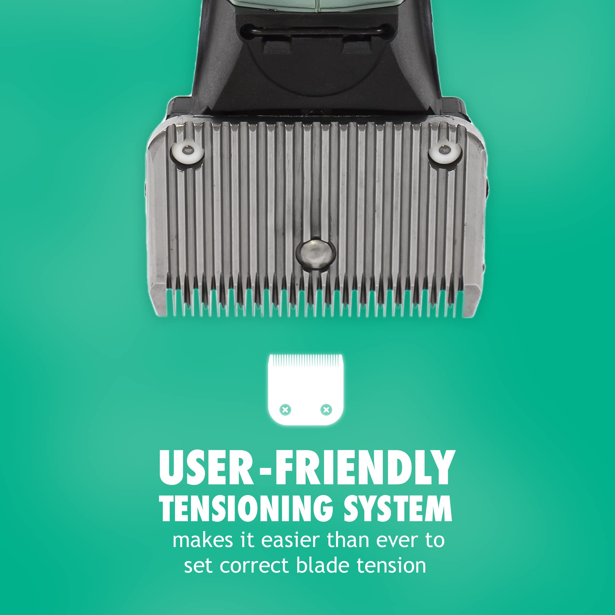 Lister Star 16-foot cord enables flexible movement around livestock.