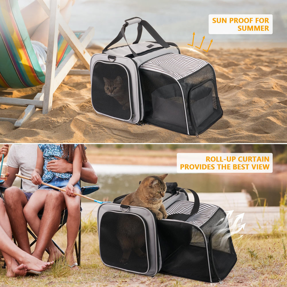 LitaiL cat carrier breathable fabric promotes airflow and comfort during travel