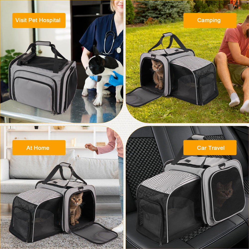 LitaiL cat carrier compact dimensions fit car trunks and camping setups
