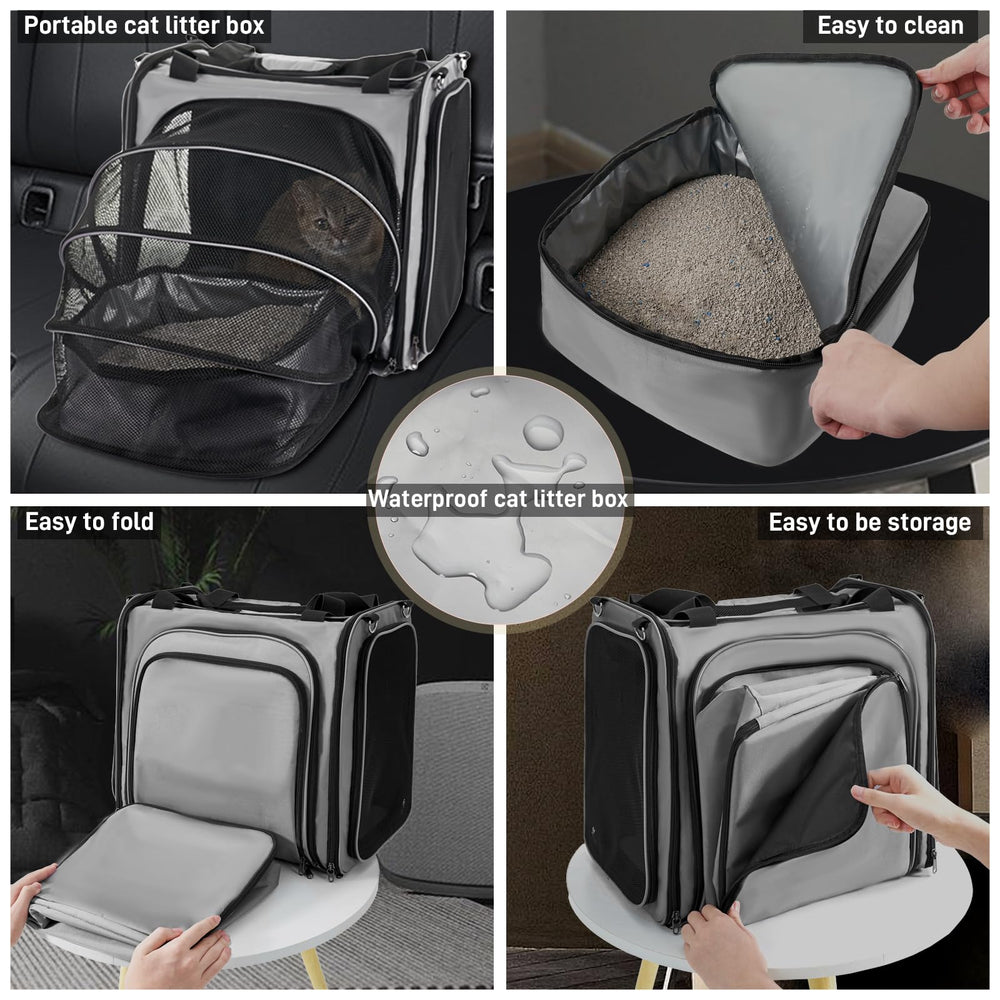 LitaiL cat carrier dimensions 17.3 by 12.9 by 16.2 inches for fitting cats.