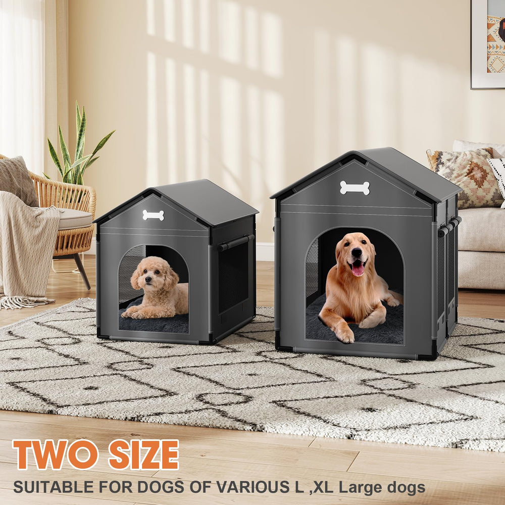 LitaiL Dog House Indoor assembly-diy demonstrates tool-free setup