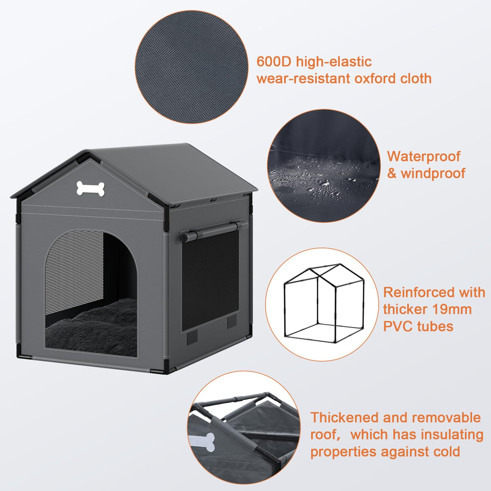 LitaiL Dog House Indoor large oxford-fabric exterior emphasizes durable dirt resistance