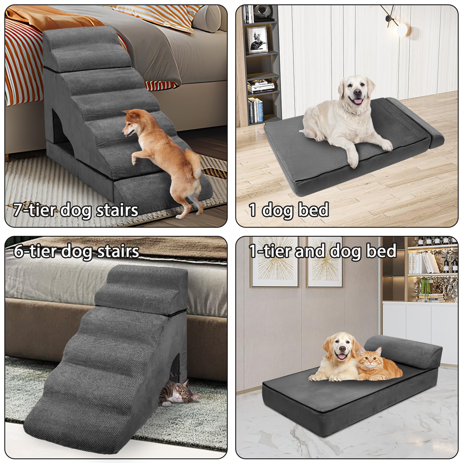 LitaiL ideal for elderly or recovering pets to reach beds safely