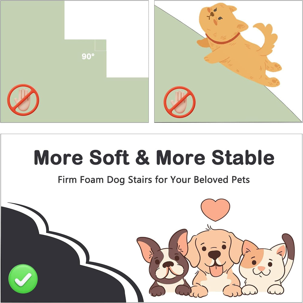 LitaiL dog stairs removable washable cover allows easy cleaning