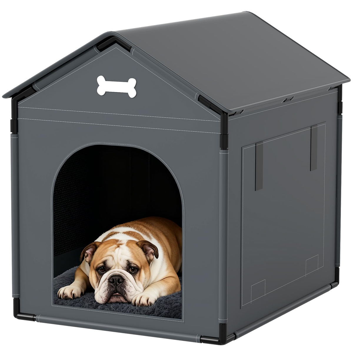 LitaiL large dog house inside view showing roomy space for pets