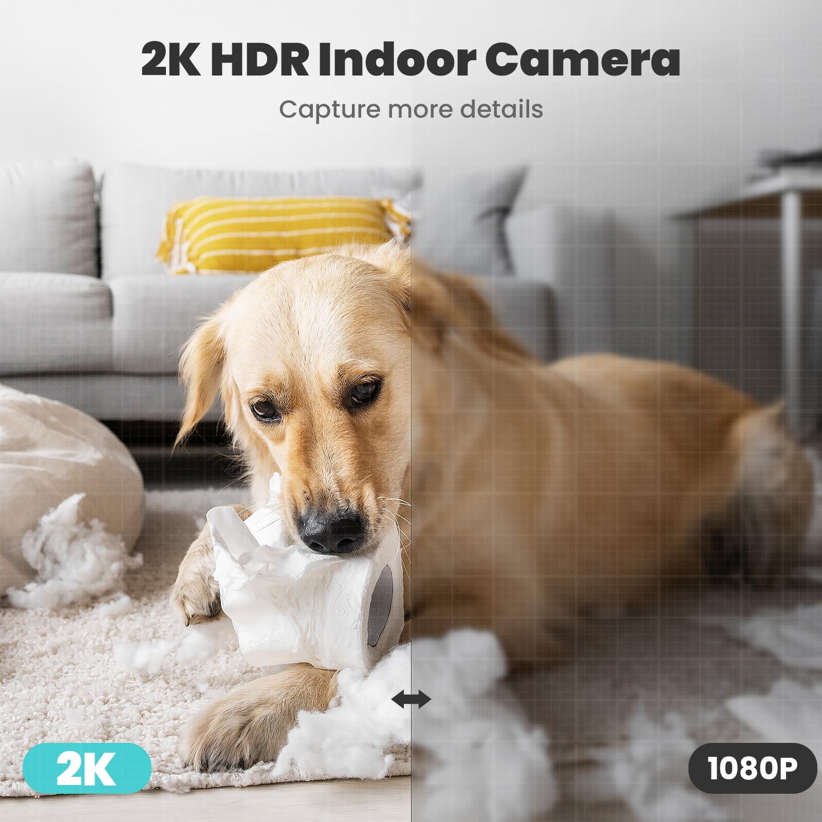 Litokam 2K indoor camera supports cloud or local storage options