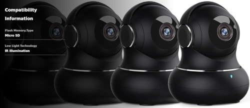 Litokam 2K indoor camera motion-detection alerts keep you informed.