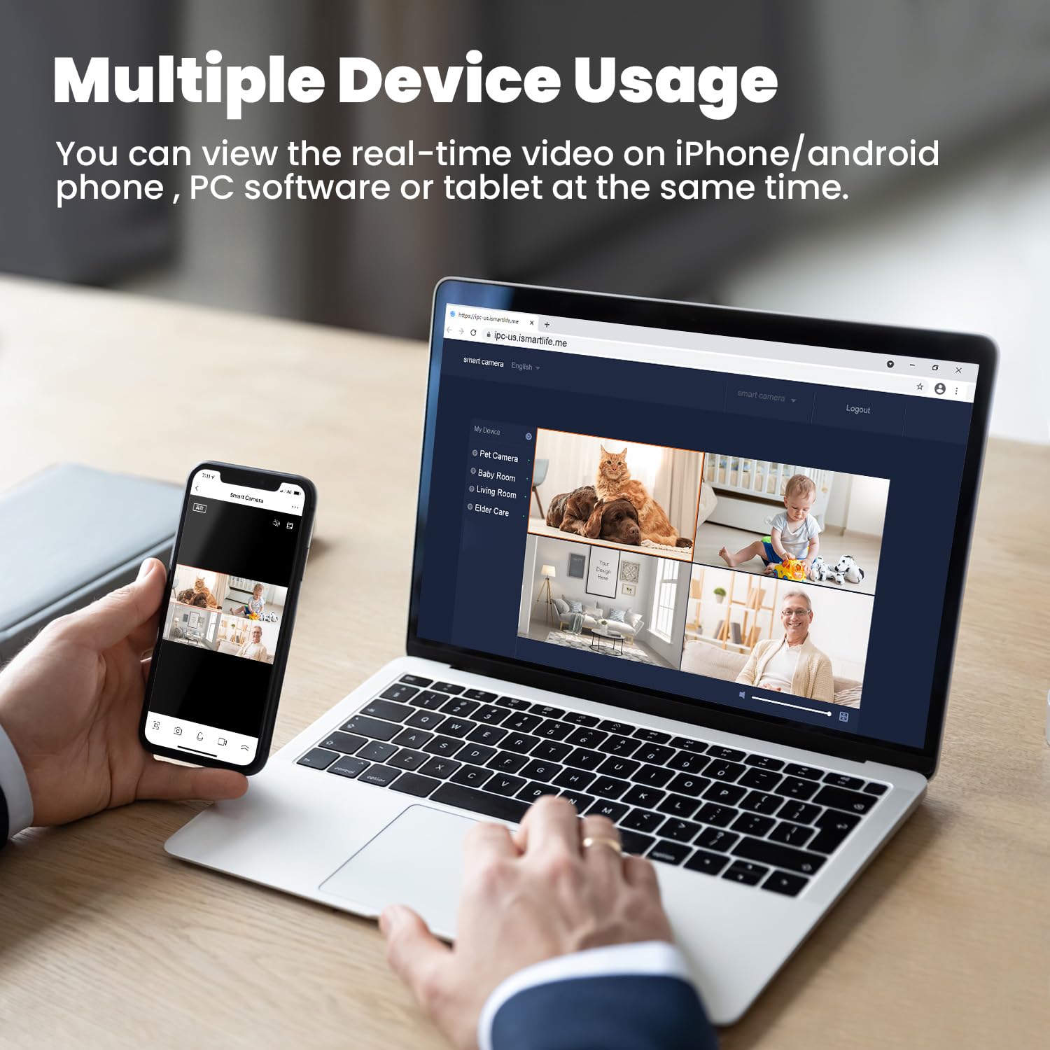 Litokam 2K camera pack of 2 for complete home coverage