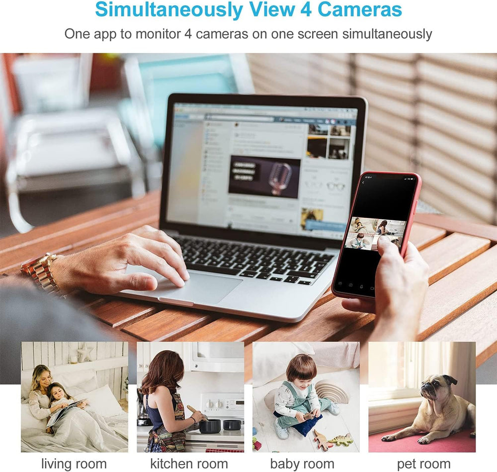 Litokam 2K indoor camera storage options include local and cloud backups.