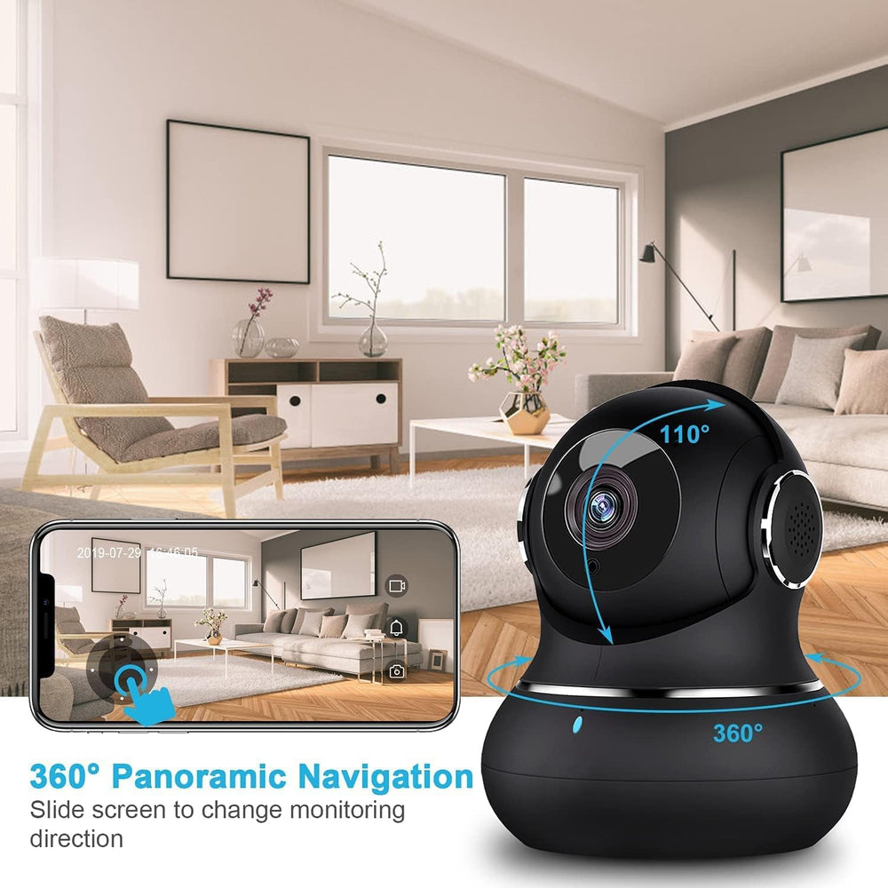 Litokam 2K indoor camera two-way audio for remote chats with baby or pets.
