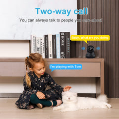 Litokam 2K indoor camera offers two-way audio for remote talks