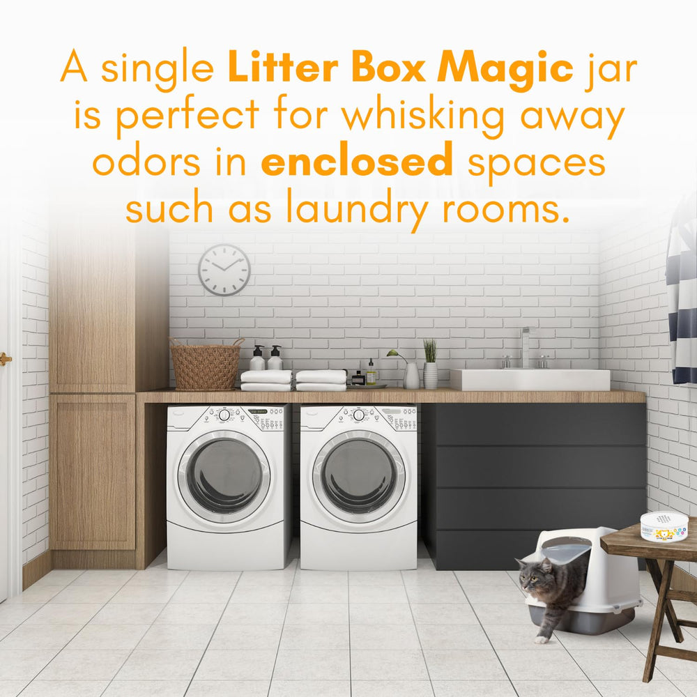 Litter Box Magic bathroom-use suited for enclosed spaces for steady freshness.