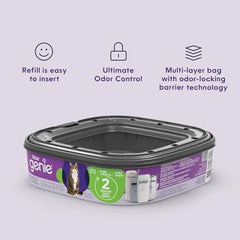 Litter Genie long-lasting refills for up to two months per cat.