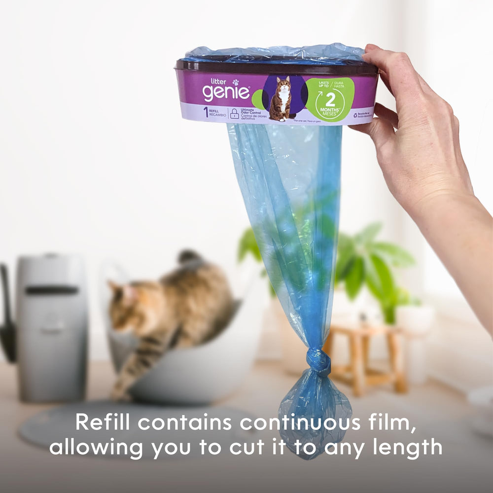 Litter Genie odor barrier visual shows odor-control effect for home comfort.