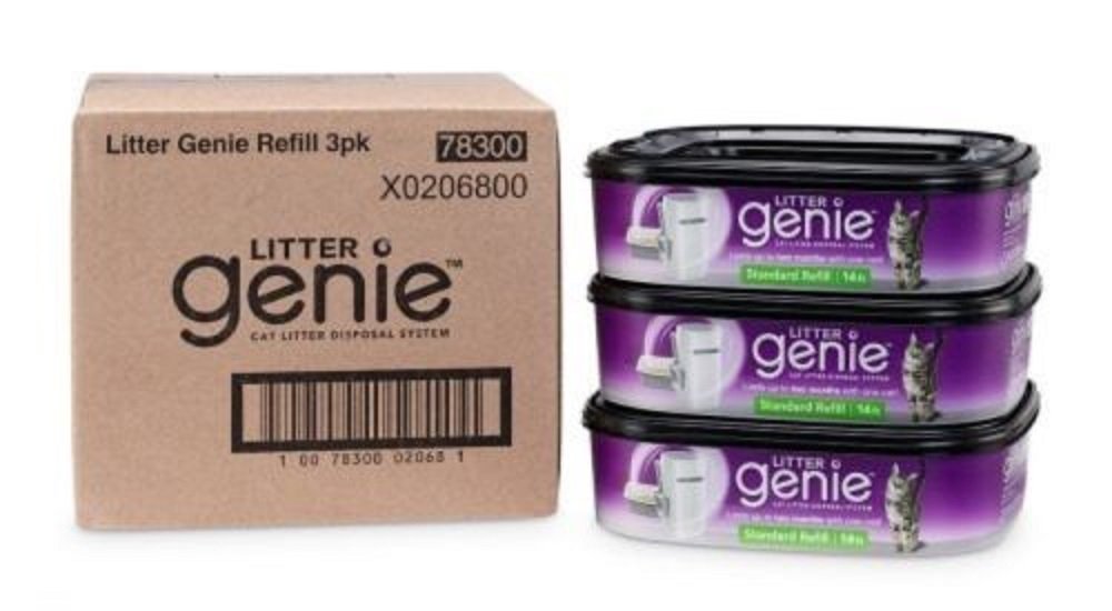 Litter Genie Refill 3 Pack waste-disposal design supports hygienic cleanup after every scoop.