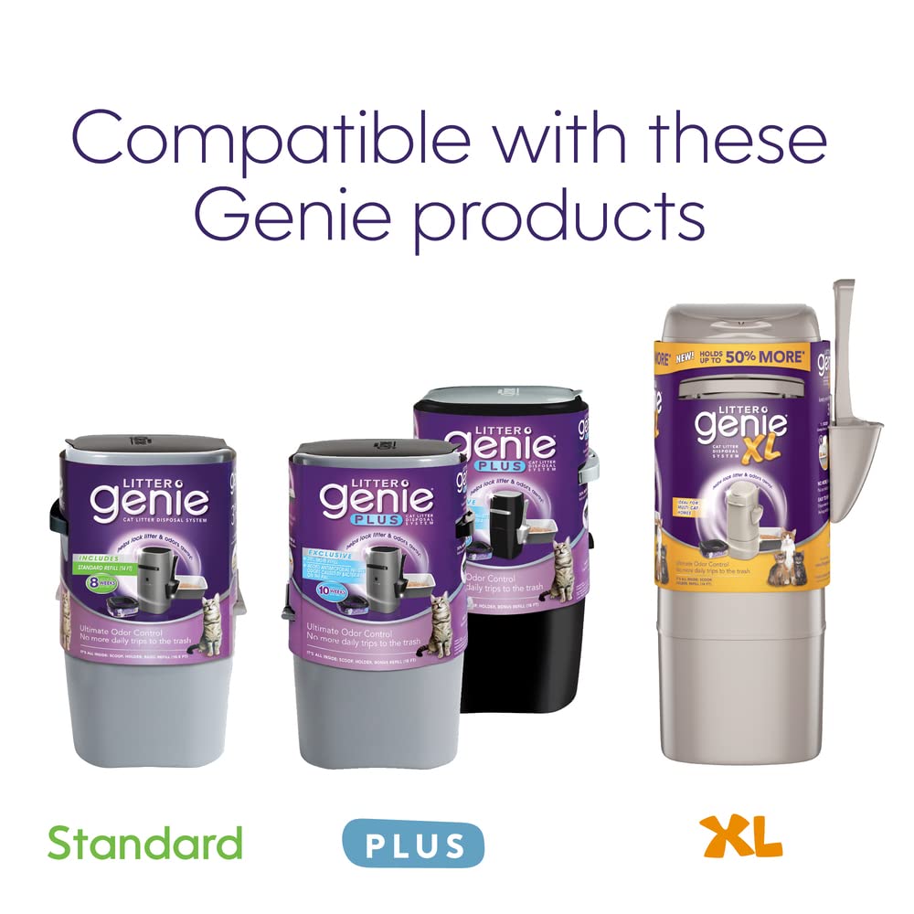 Litter Genie Refill bag close-up highlighting barrier technology.