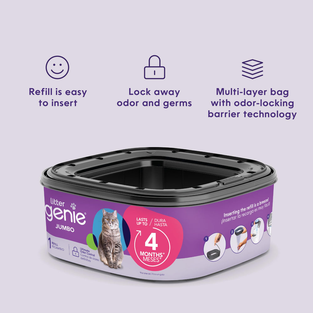 Tecnología multicapas de Litter Genie bloquea olores.