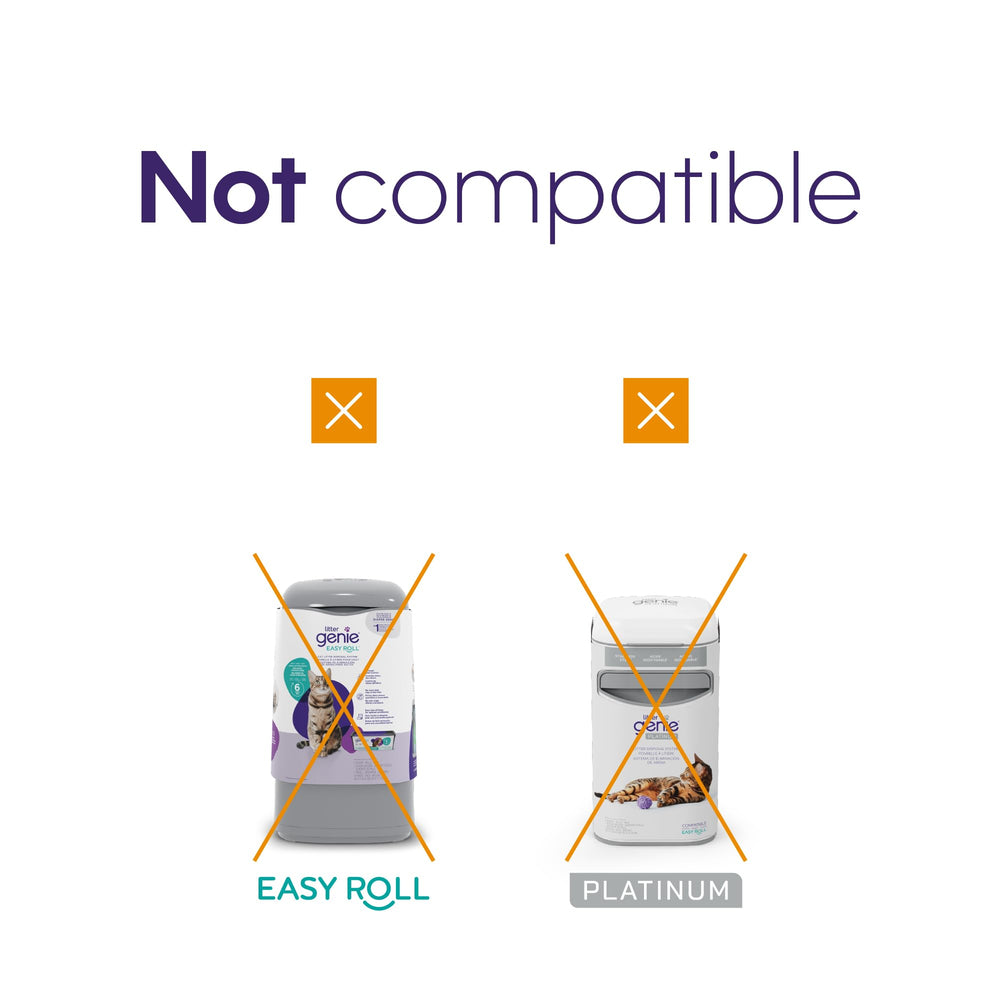Litter Genie XL pail capacity demonstrates extended waste storage between changes.