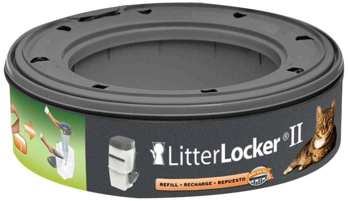 Litter Locker refill packaging shows an easy-to-use design for households.