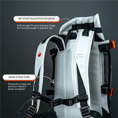 Little Chonk Maxine One tail port enables natural movement during pet-friendly adventures