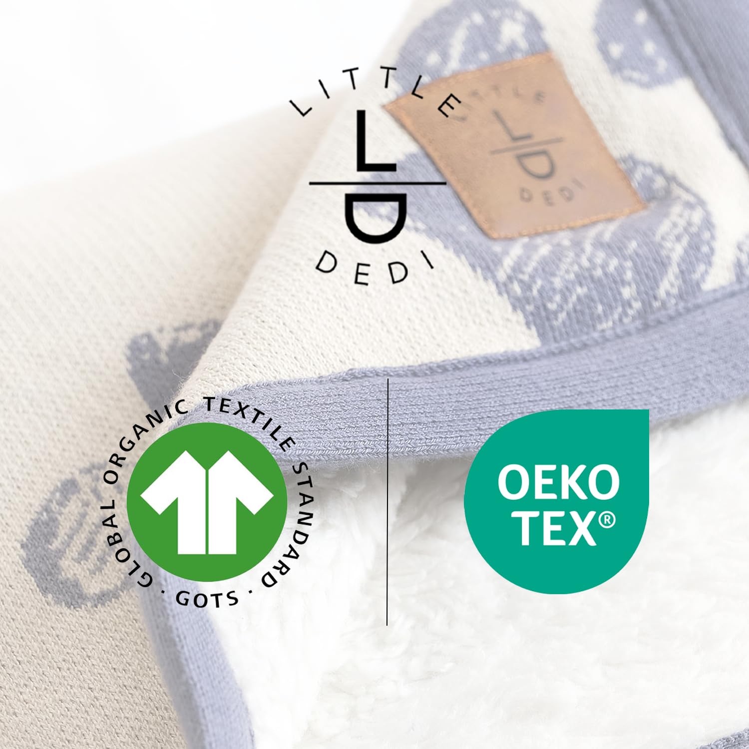 Little Dedi warm-breathable design suitable for all seasons and relaxed lounging.