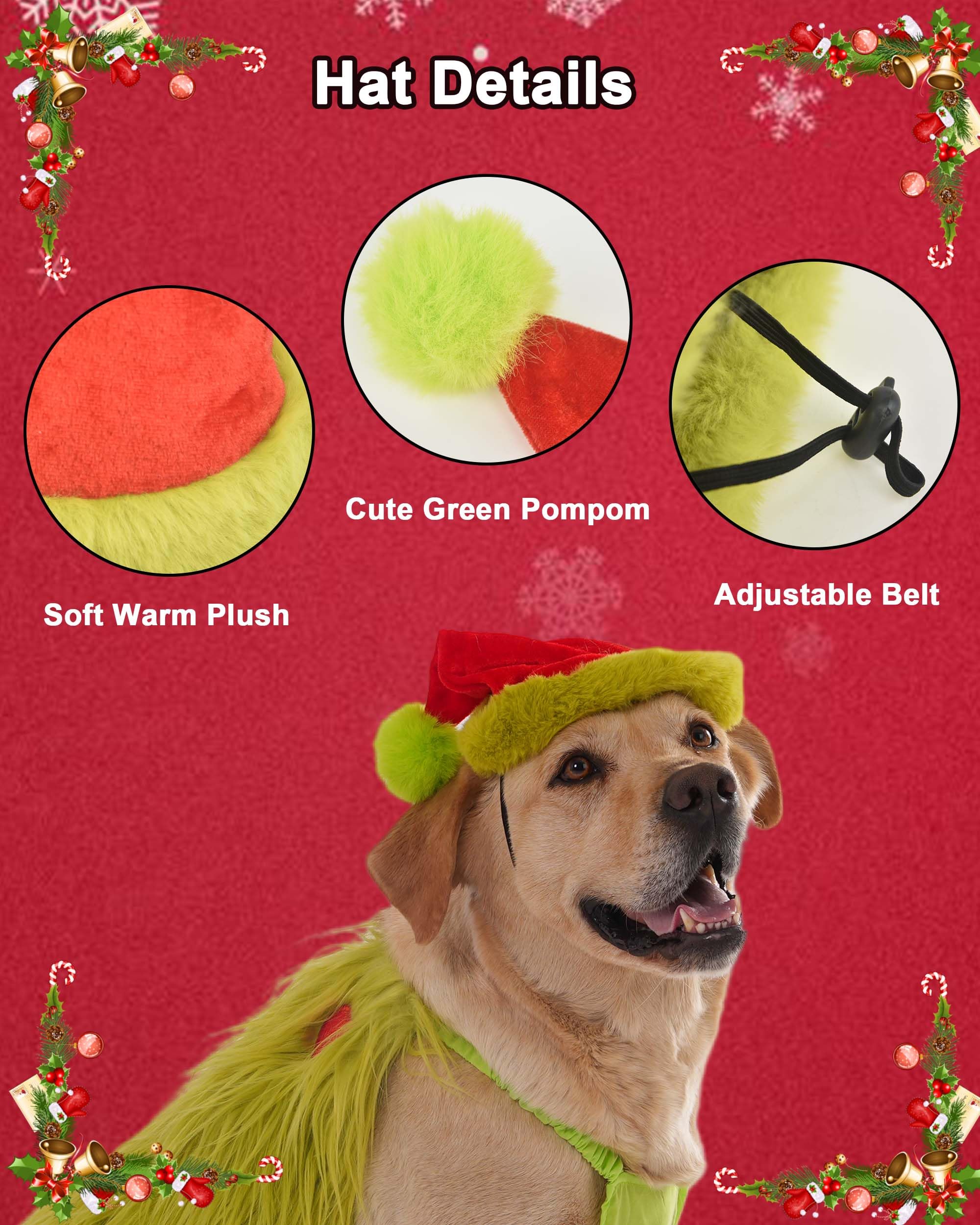 Littledropet warm plush fabric keeps dogs cozy during fall and winter