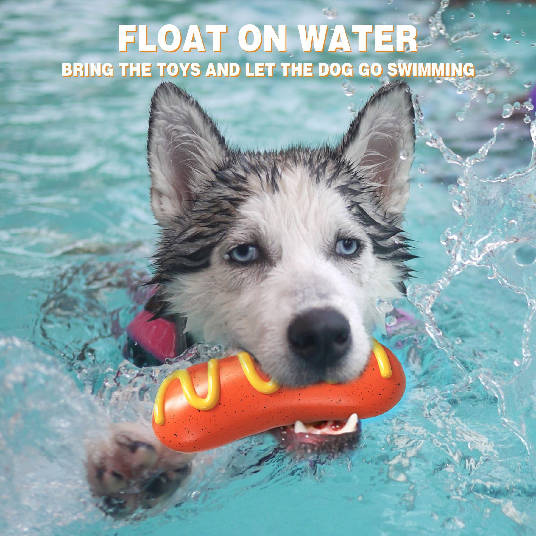 LiuMelinda dog chew toy multi-function-use serves as indoor chew, fetch outdoor, and floating summer fun.