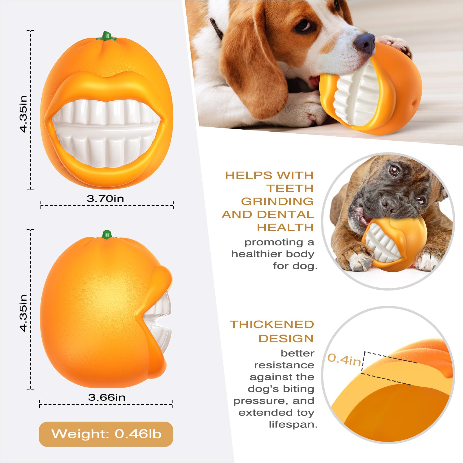 LiuMelinda dog chew toy orange bouncing action captures unpredictable bounce for engaging games