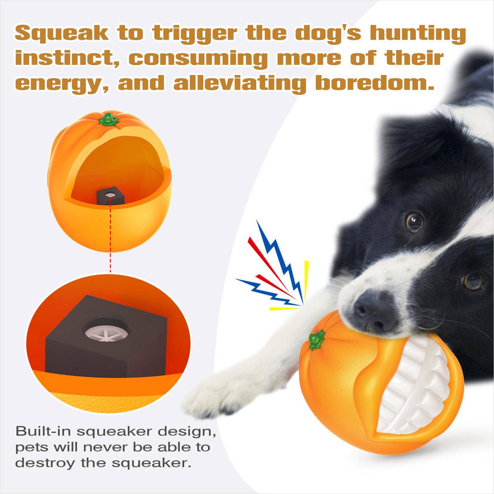 LiuMelinda dog chew toy orange in-use fetch shot demonstrates versatile play indoors and outdoors