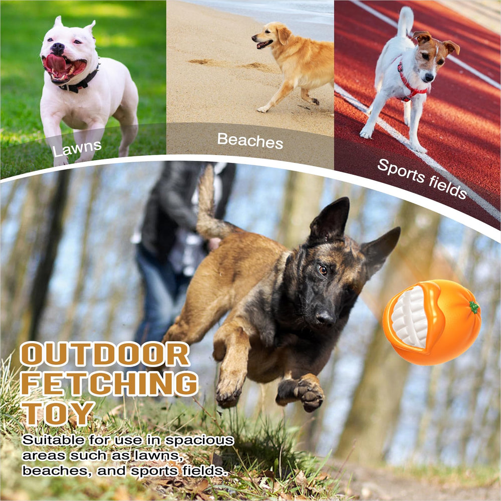 LiuMelinda dog chew toy orange squeak feature encourages interactive play and boredom relief