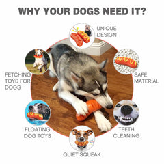 LiuMelinda dog chew toy quiet-squeak features mild sound to encourage play without loud noise.