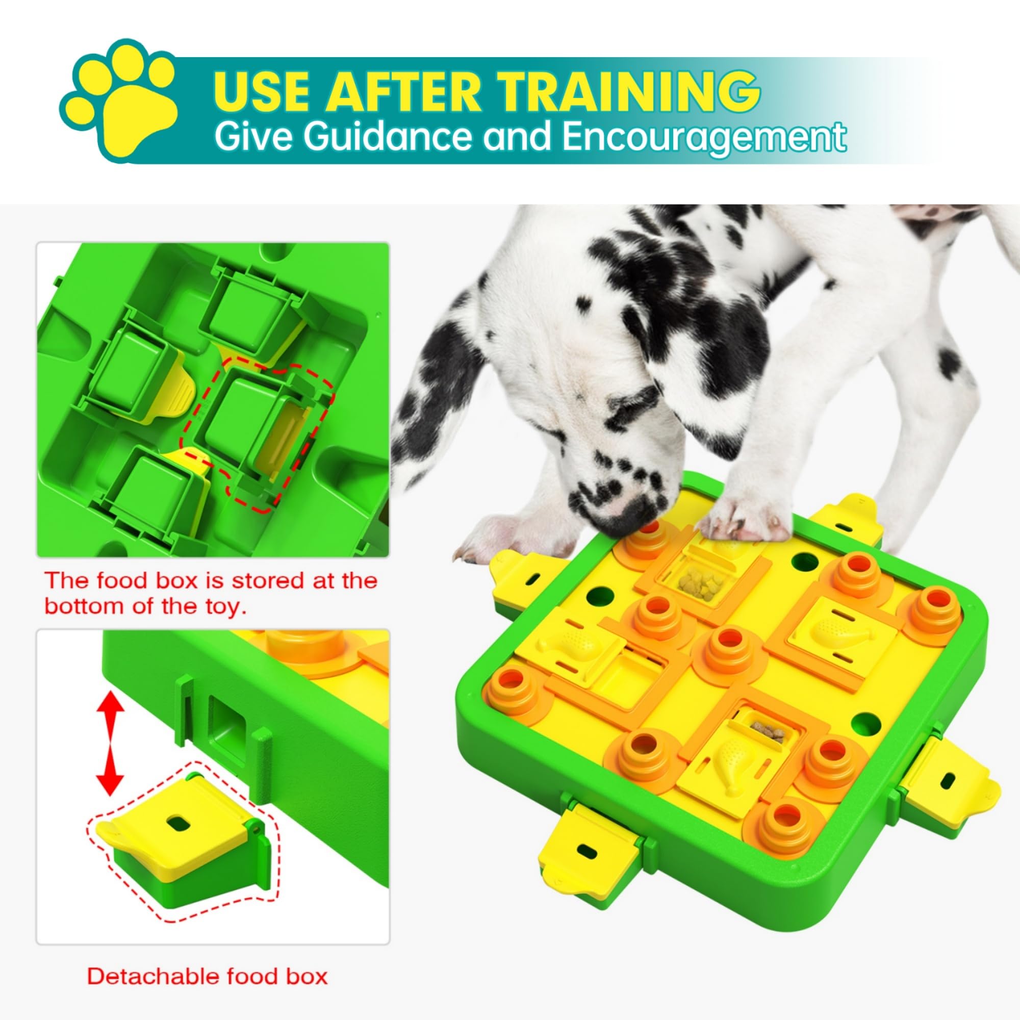 LiuMelinda dog puzzle level-3 adjustable-difficulty image shows scalable challenge for growing skills