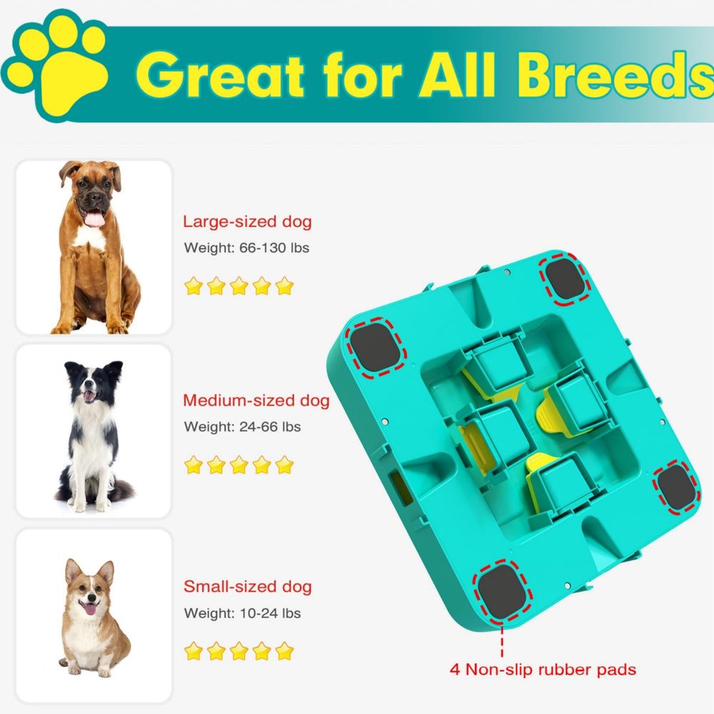 LiuMelinda dog puzzle toy level 3 slow-feeding during mealtime