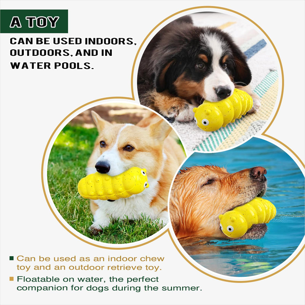 LiuMelinda indestructible dog toy emits a quiet squeak to engage dogs.