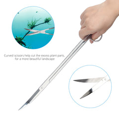 Liveek 15.3-inch sand spatula for substrate shaping and debris removal.