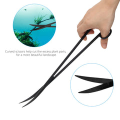 Liveek aquarium aquascape kit 15-3-inch sand spatula for substrate shaping
