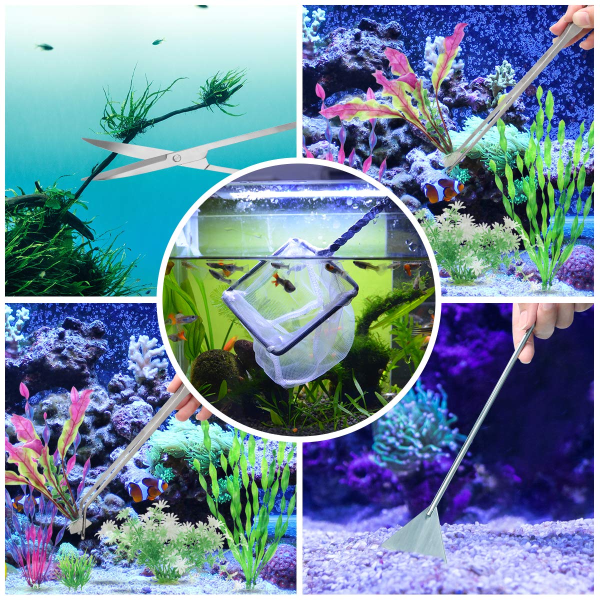 Liveek aquarium pipe-clean brush cleans corners effectively