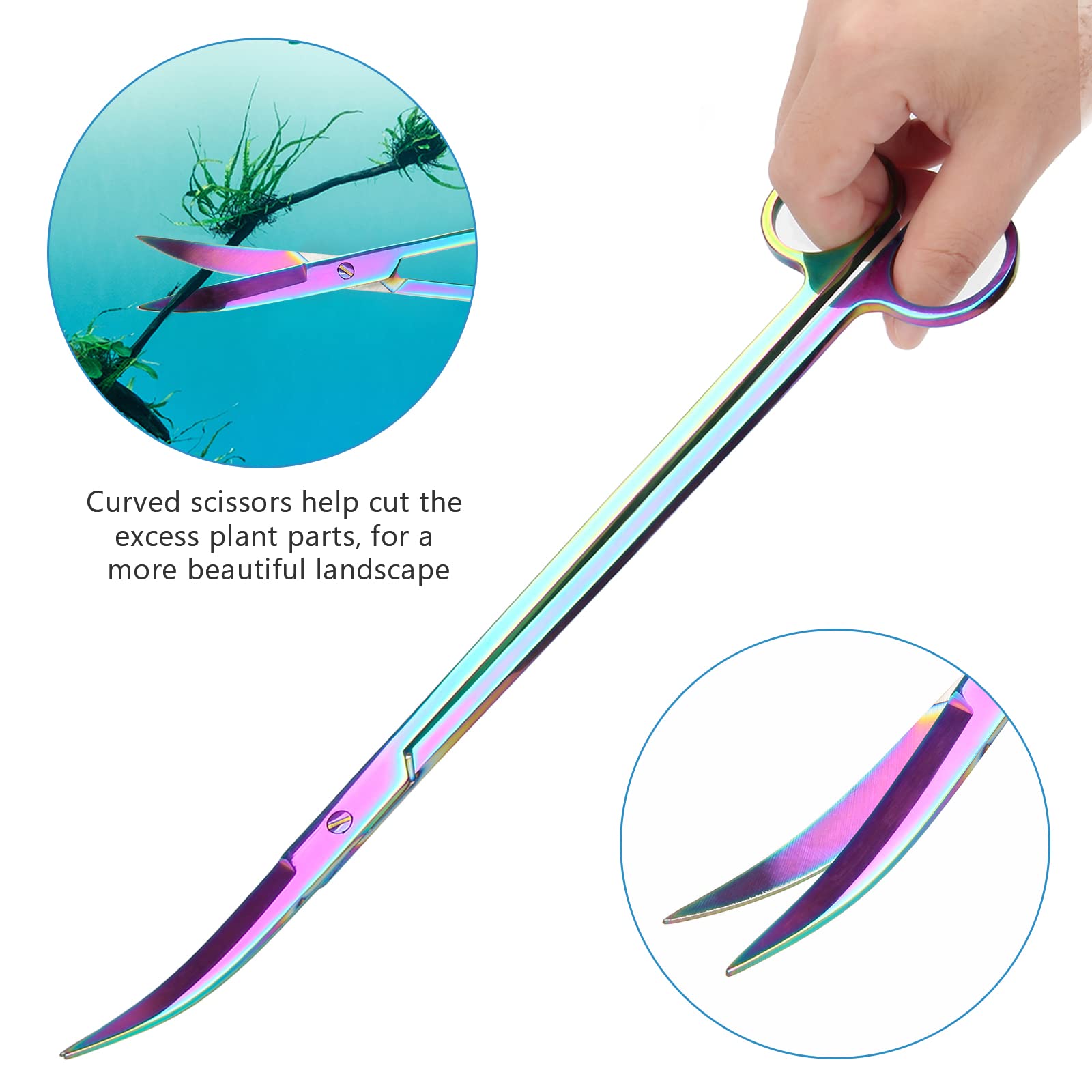 Liveek aquarium tools kit sand spatula for substrate shaping in aquascapes.