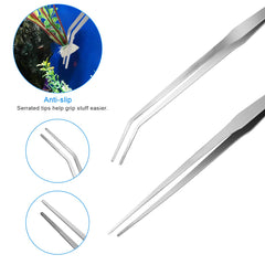 Liveek curved tweezers enable controlled shaping of aquatic plants