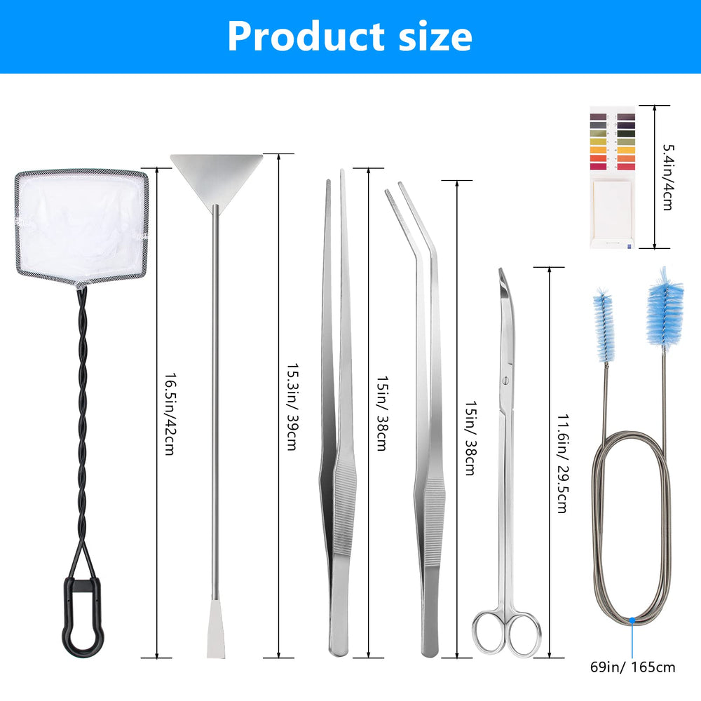 Liveek straight tweezers reach tall tanks for delicate plant placement
