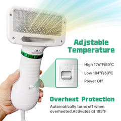 LIVEKEY dog grooming dryer with adjustable temperature for comfortable drying.