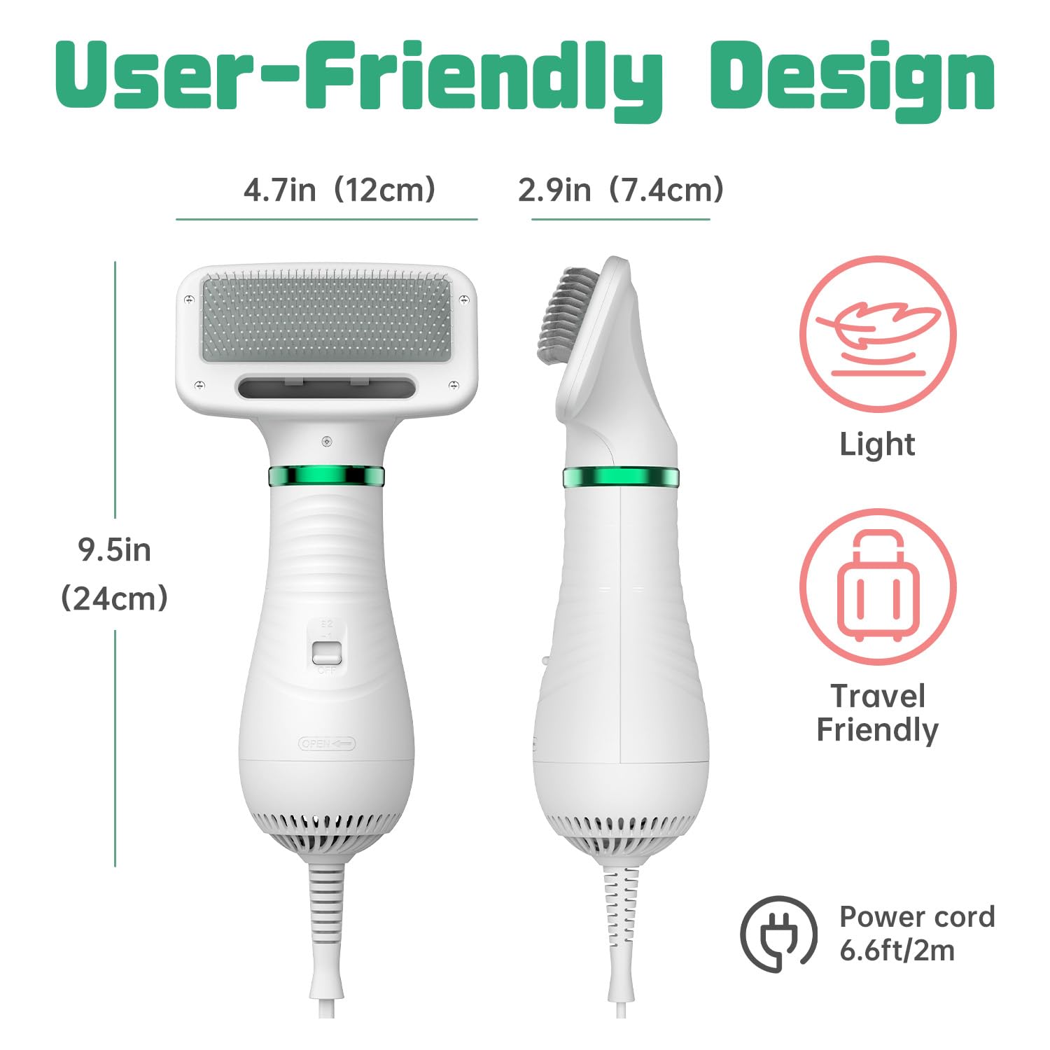 LIVEKEY compact design for travel-friendly grooming on the go.