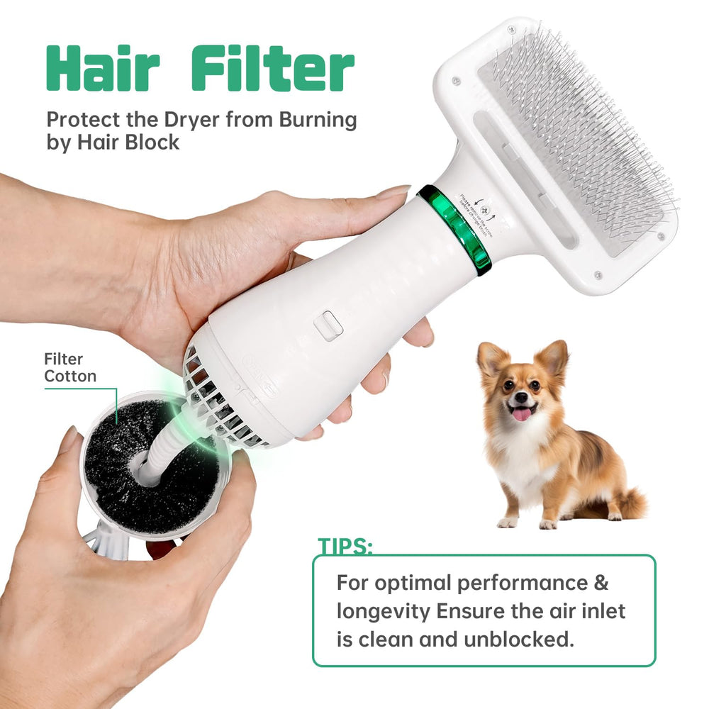 LIVEKEY low-noise operation keeps pets calm during grooming sessions.