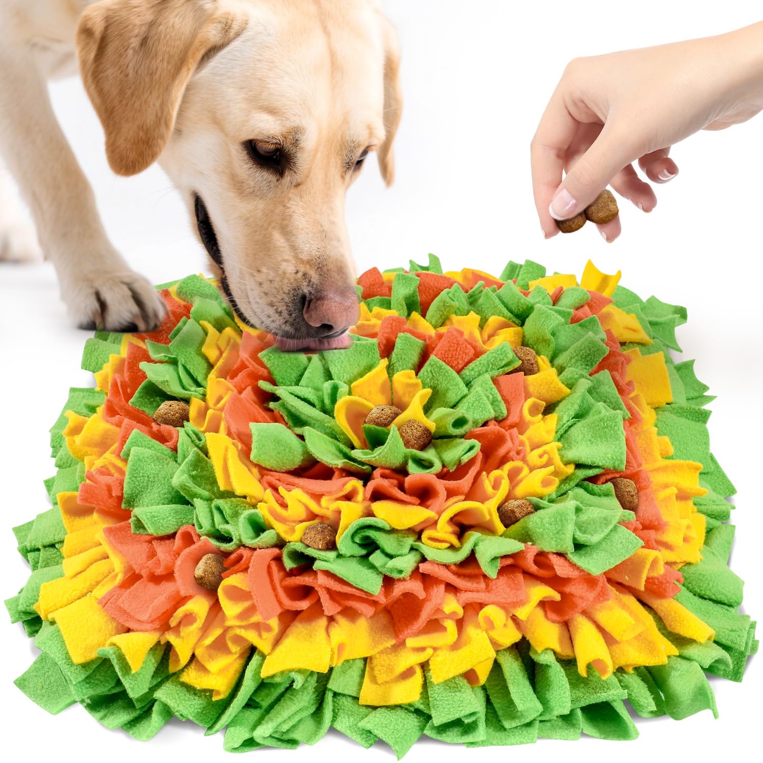 LIVEKEY Pet Snuffle Mat for dogs in action, engaging scent exploration.