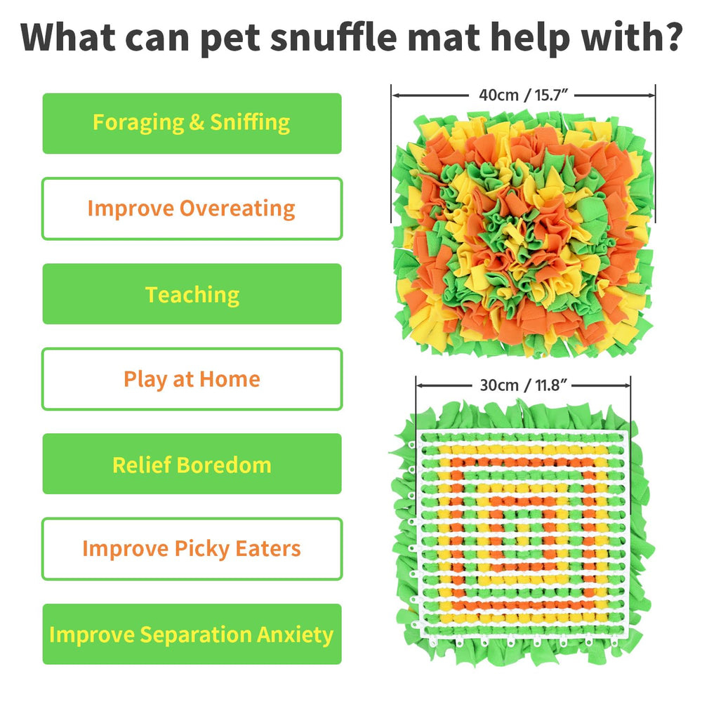 LIVEKEY Snuffle Mat closeup shows dense fibers for treasure hiding.