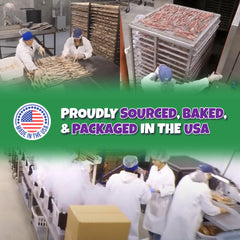 Lively Tails turkey tendons made-in-usa-packaging — packaging shows USA-made quality and traceability.
