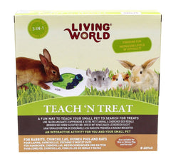 Living World Teach N Treat interactive setup encourages foraging and learning.